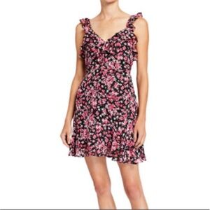 If By Sea Floral Ruffle Tie Back Dress